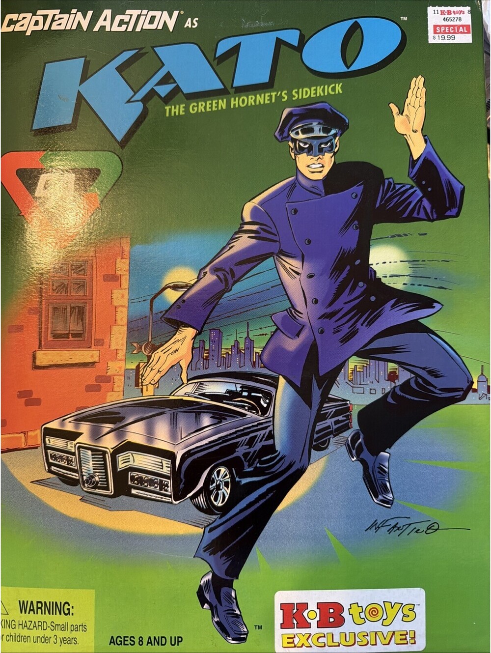 Captain Action The Green Hornet KATO Figure Playing Mantis 1998 NEW Not Sealed